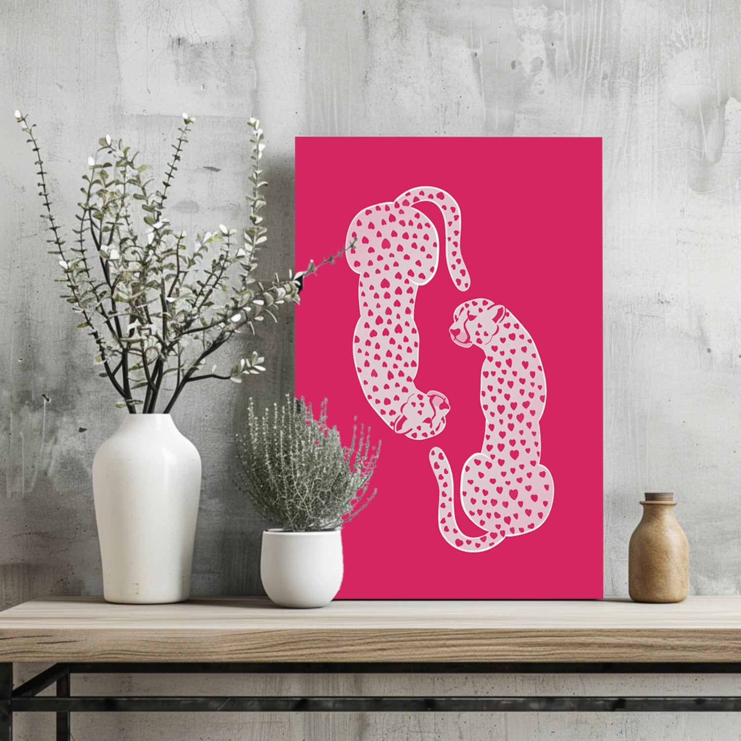 Cheetah Couple Aluminum Print.