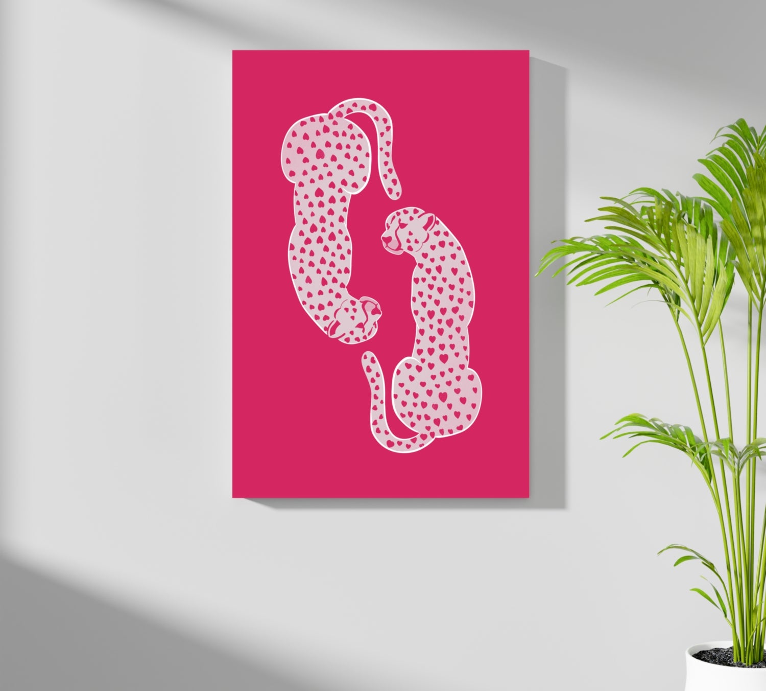 Cheetah Couple Aluminum Print.