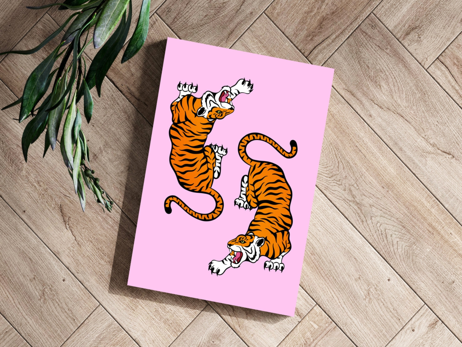 Tiger Couple Aluminum Print.