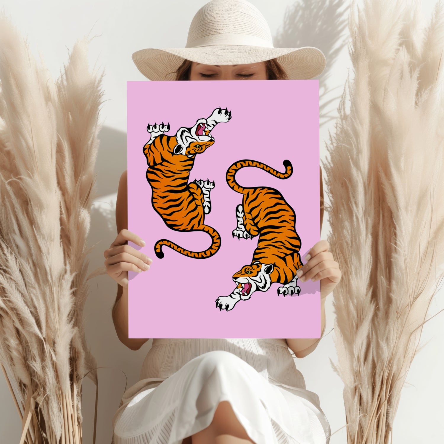 Tiger Couple Aluminum Print.