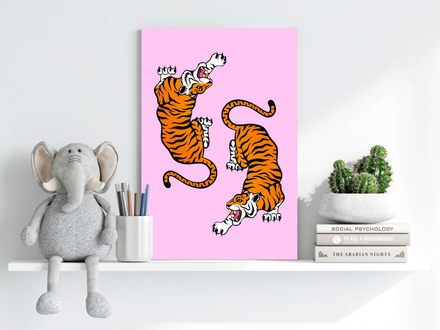 Tiger Couple Aluminum Print.