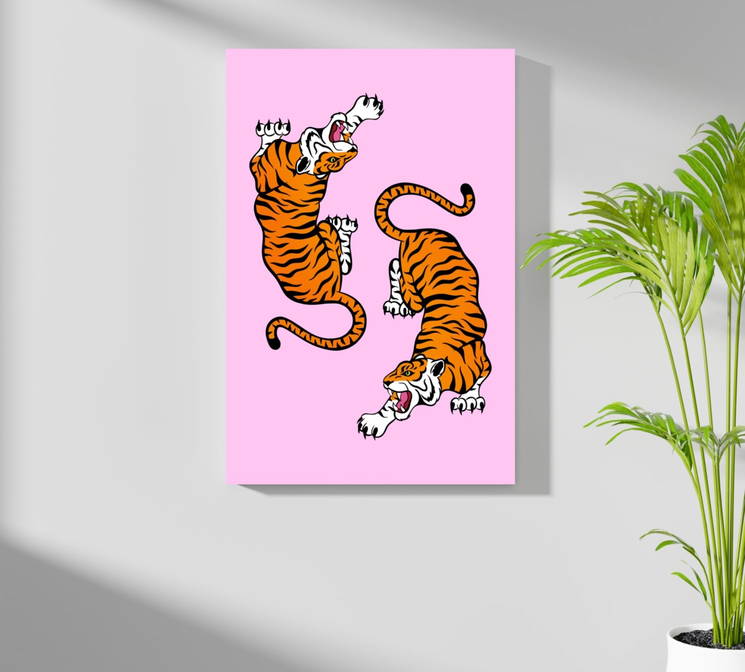 Tiger Couple Aluminum Print.