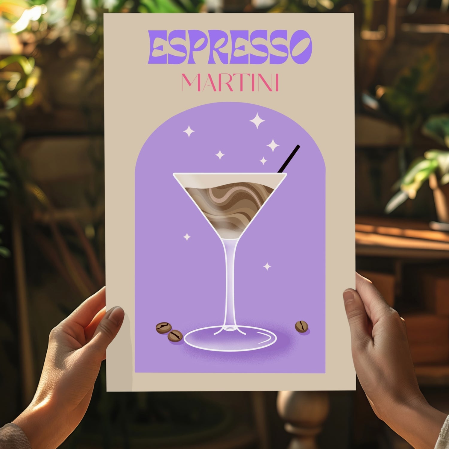 Espresso Martini Aluminum Print.