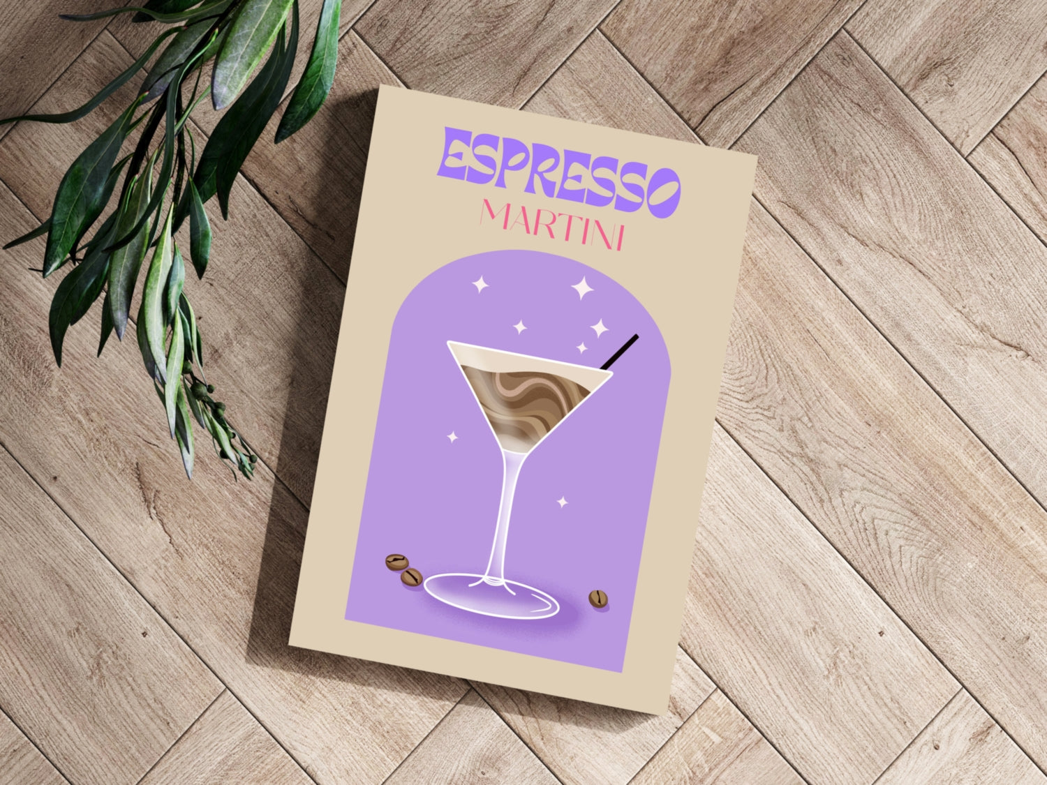 Espresso Martini Aluminum Print.