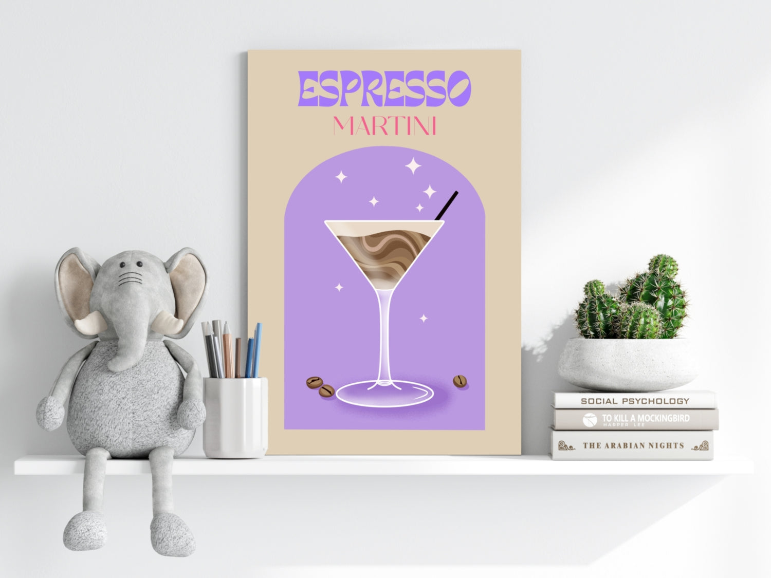 Espresso Martini Aluminum Print.