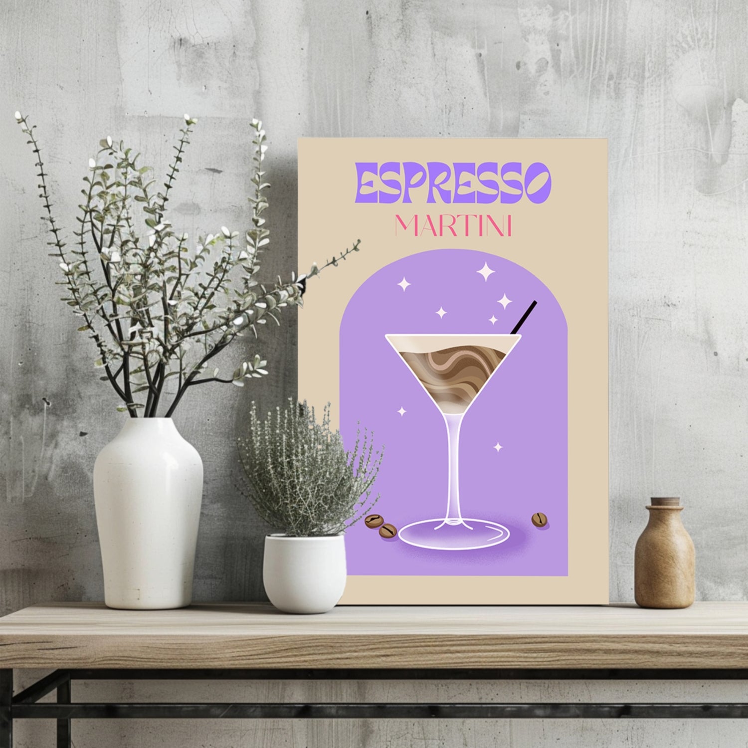 Espresso Martini Aluminum Print.