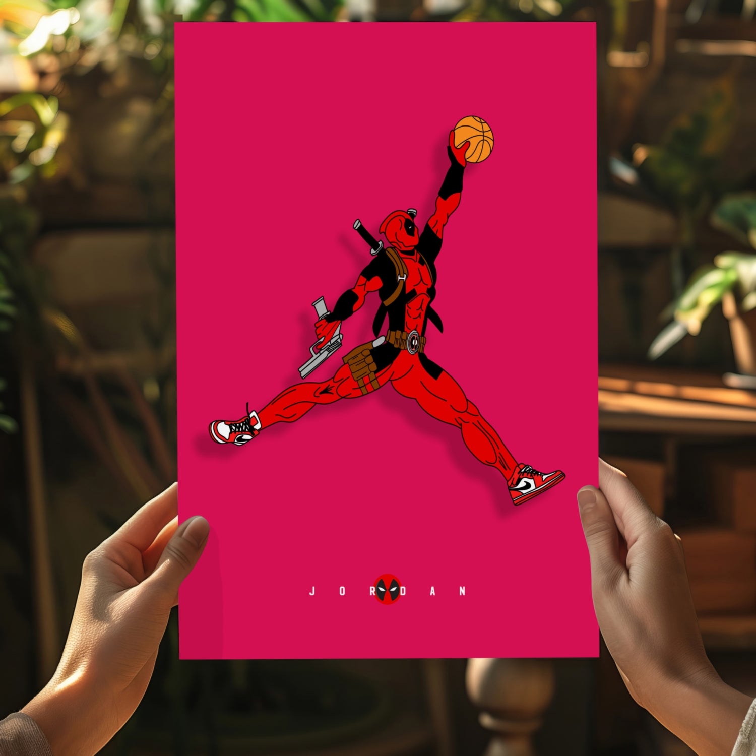 Superhero Dunk Aluminum Print.