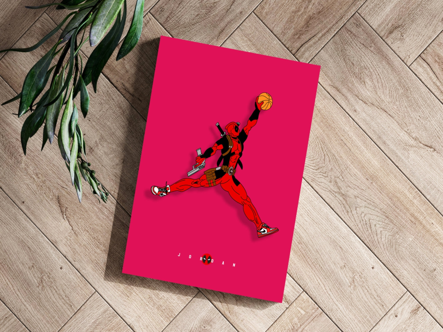 Superhero Dunk Aluminum Print.