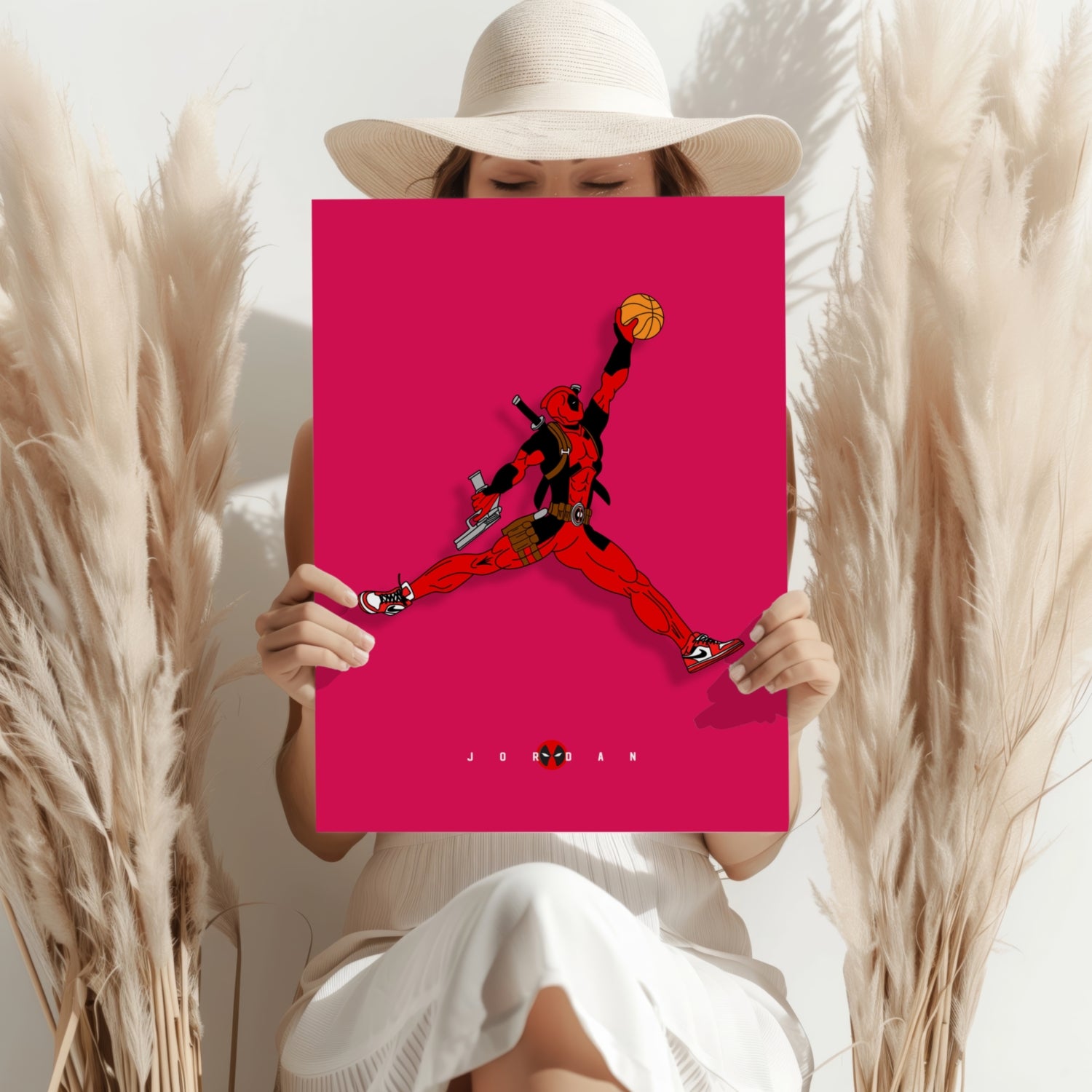 Superhero Dunk Aluminum Print.