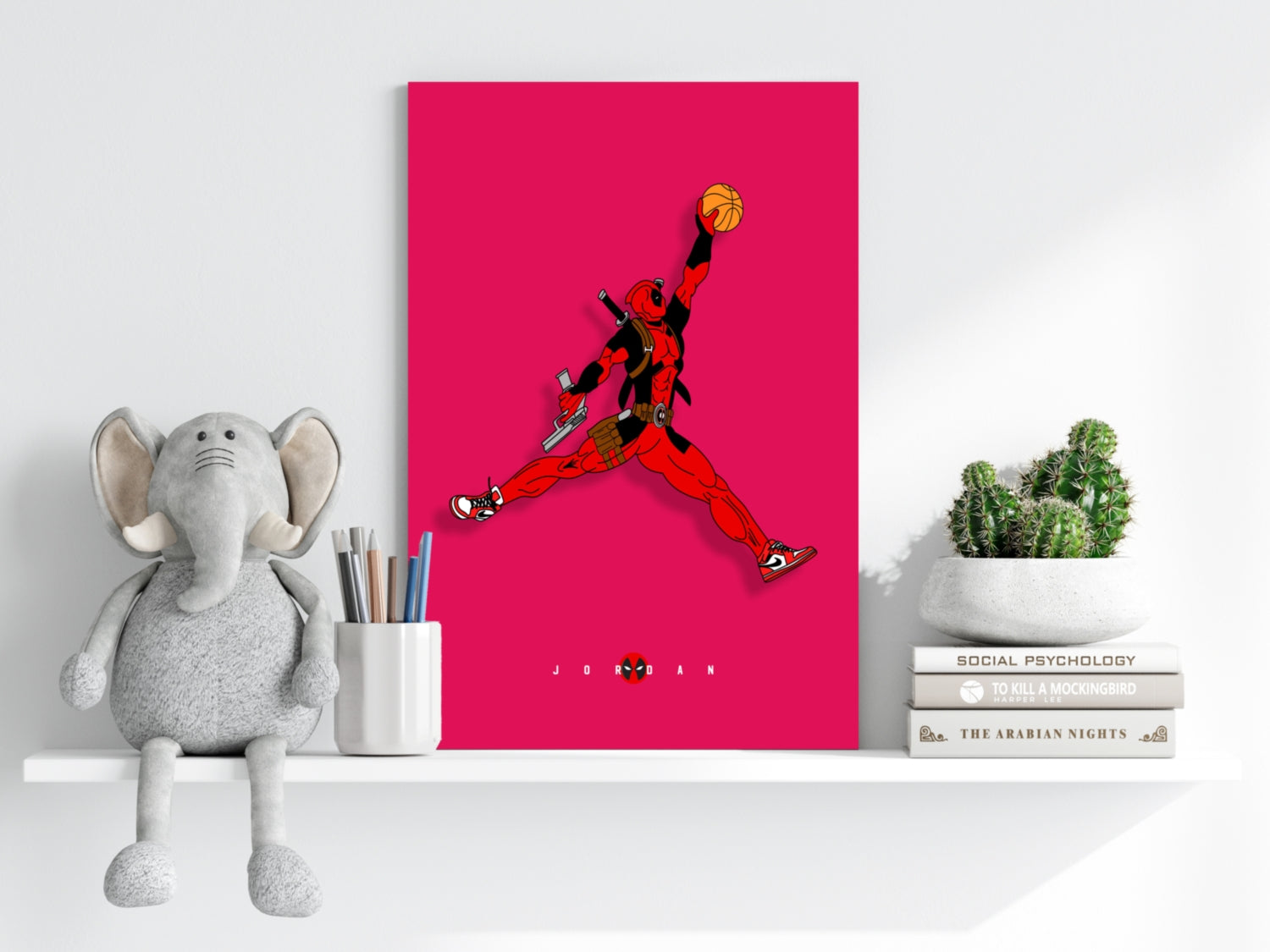 Superhero Dunk Aluminum Print.