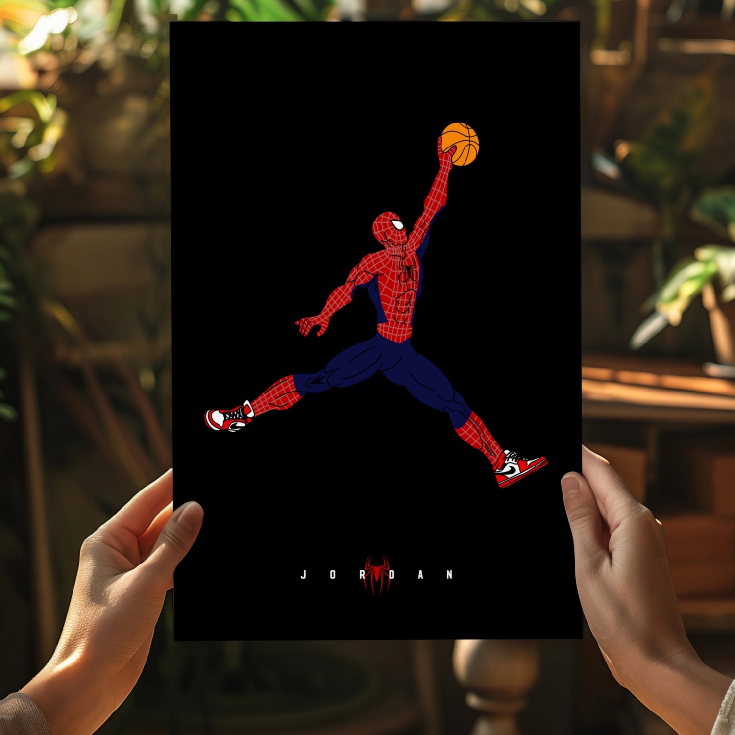 Superhero Dunk Aluminum Print.