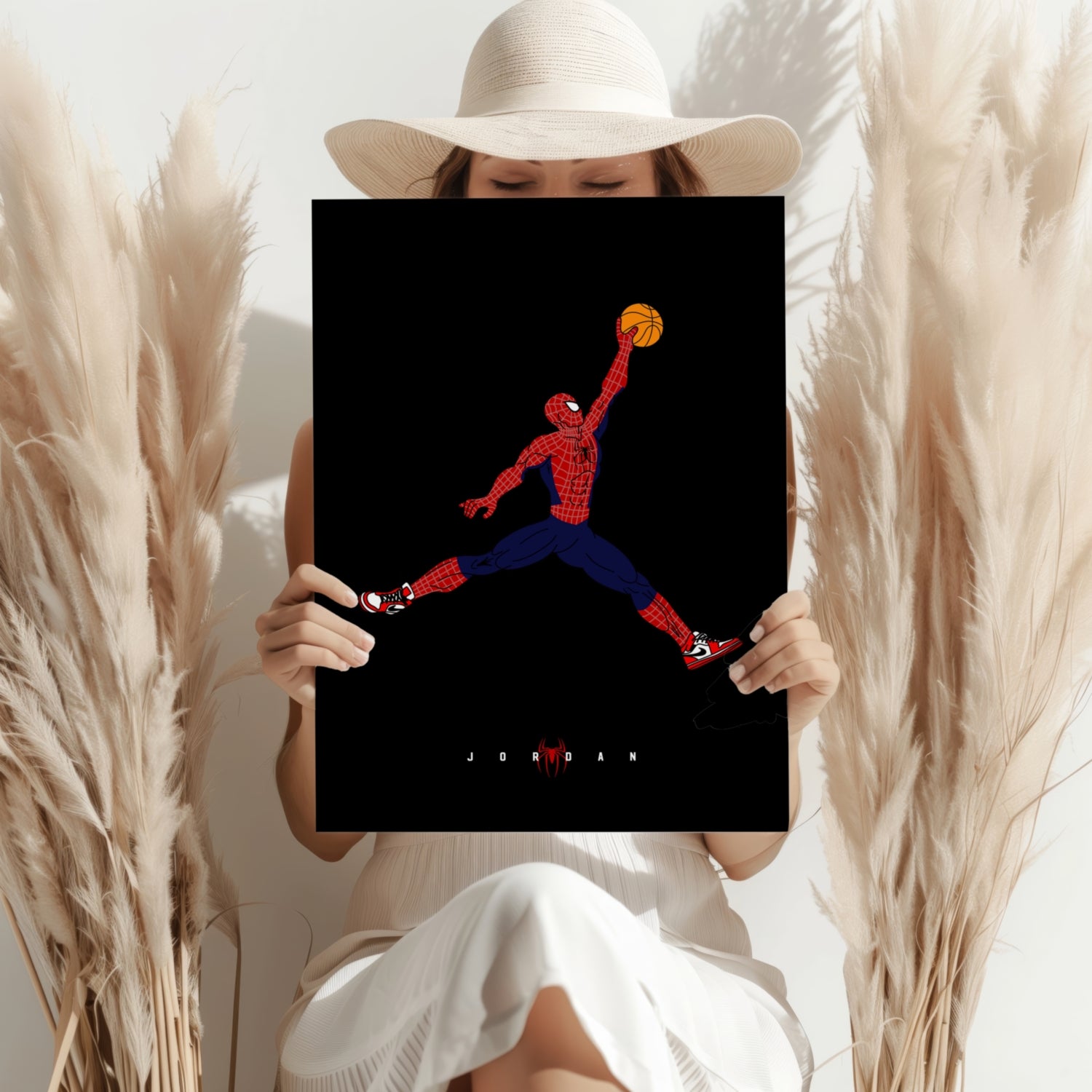 Superhero Dunk Aluminum Print.