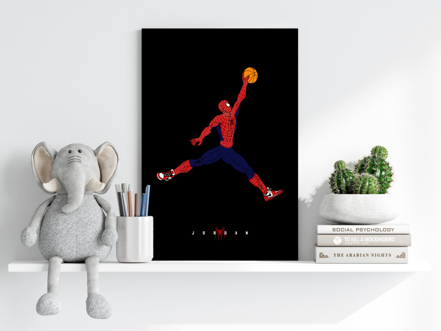 Superhero Dunk Aluminum Print.