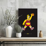 Simpson Dunk Aluminum Print.