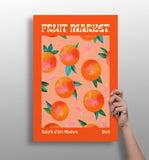 Modern Art Gallery Oranges Aluminum Print.