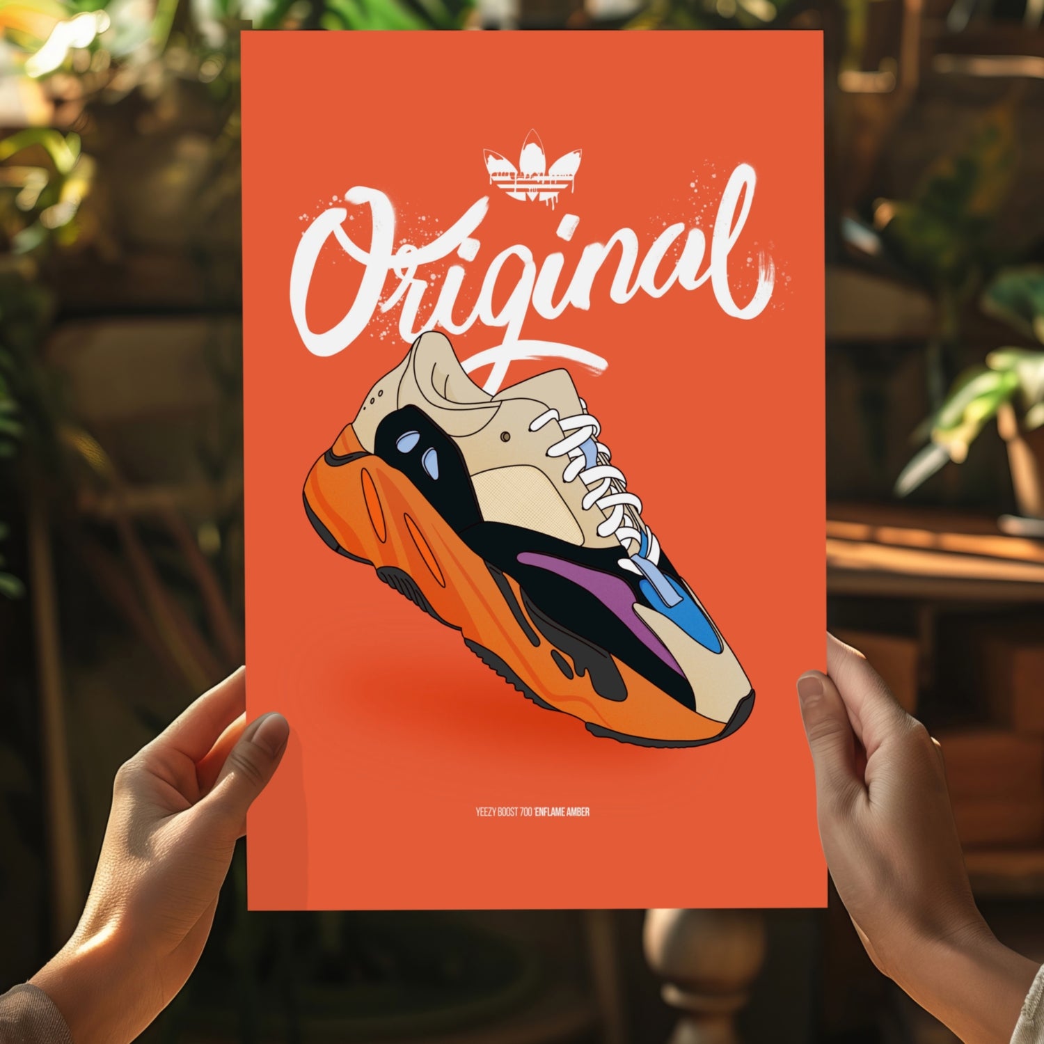 Original Sneakers Aluminum Print.