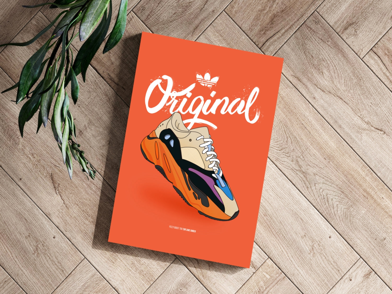 Original Sneakers Aluminum Print.