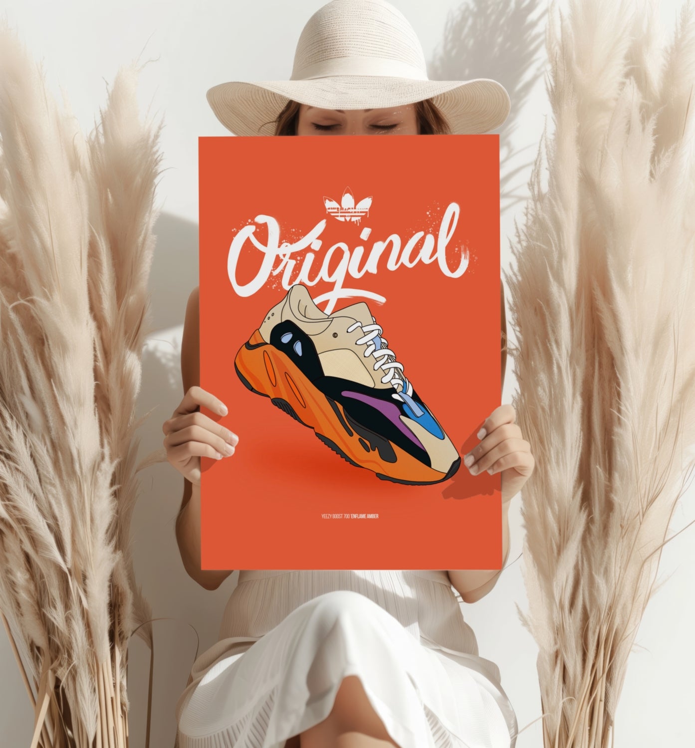 Original Sneakers Aluminum Print.