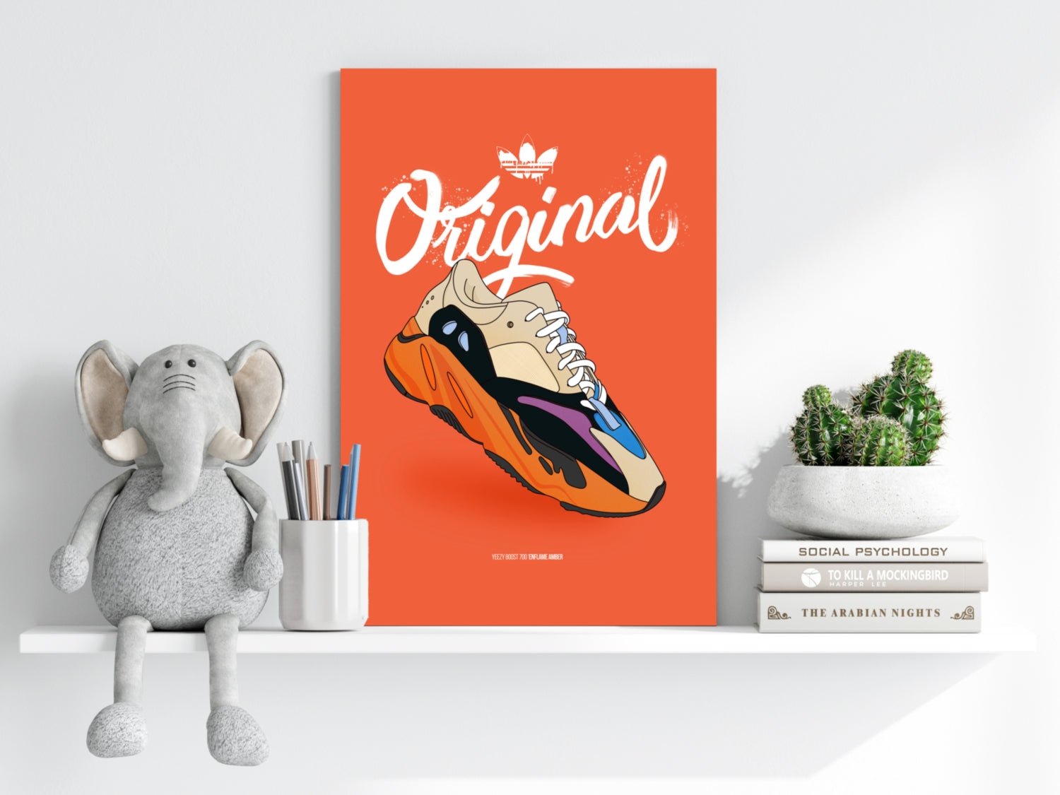 Original Sneakers Aluminum Print.