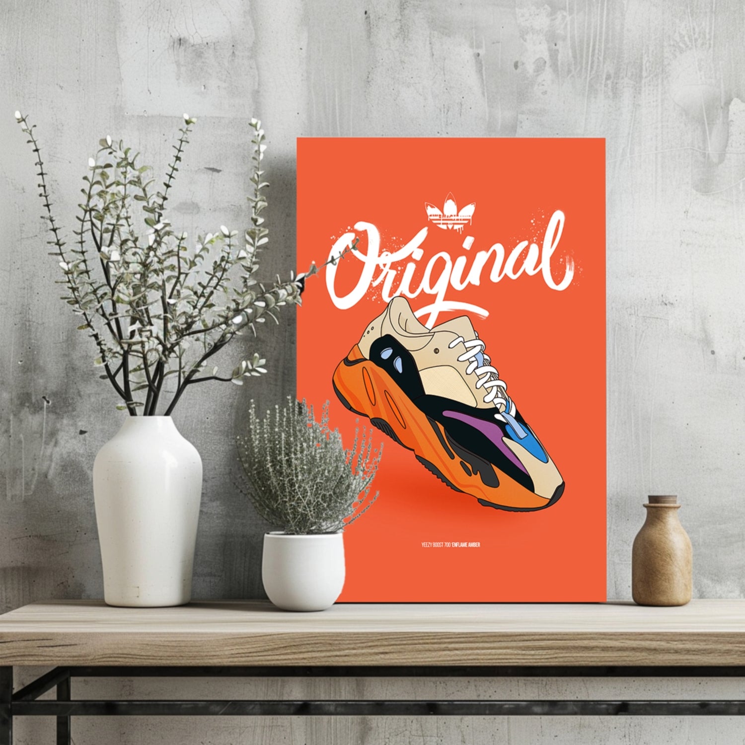 Original Sneakers Aluminum Print.