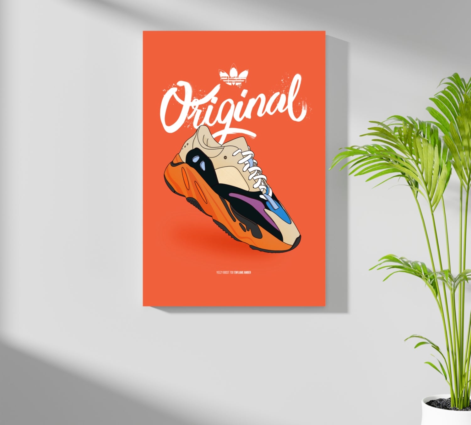 Original Sneakers Aluminum Print.