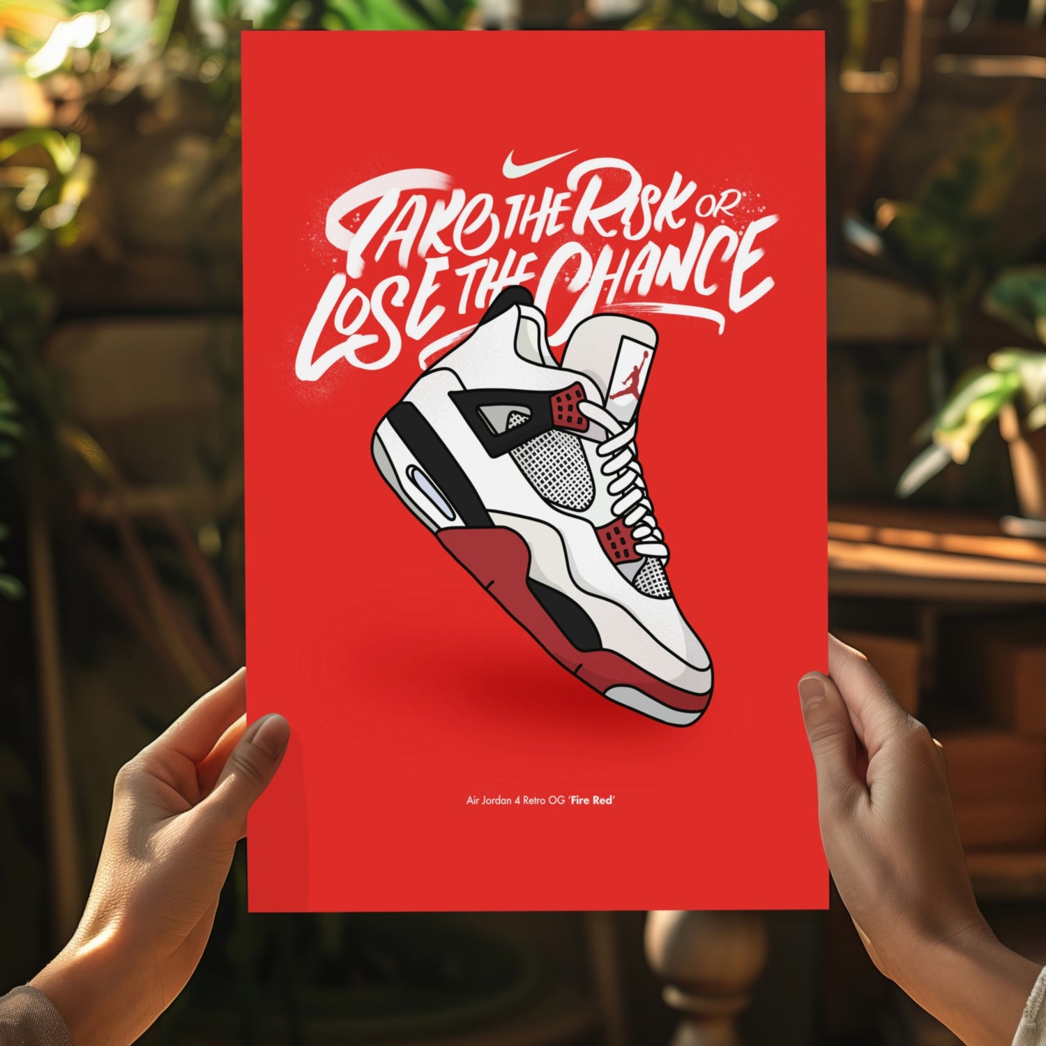 Take The Risk Aluminum Print.