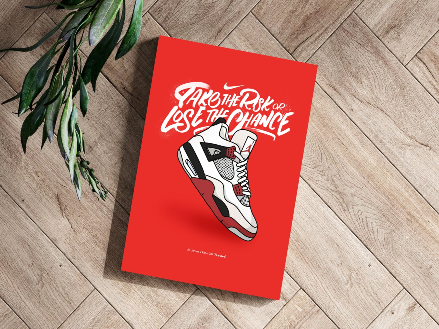 Take The Risk Aluminum Print.