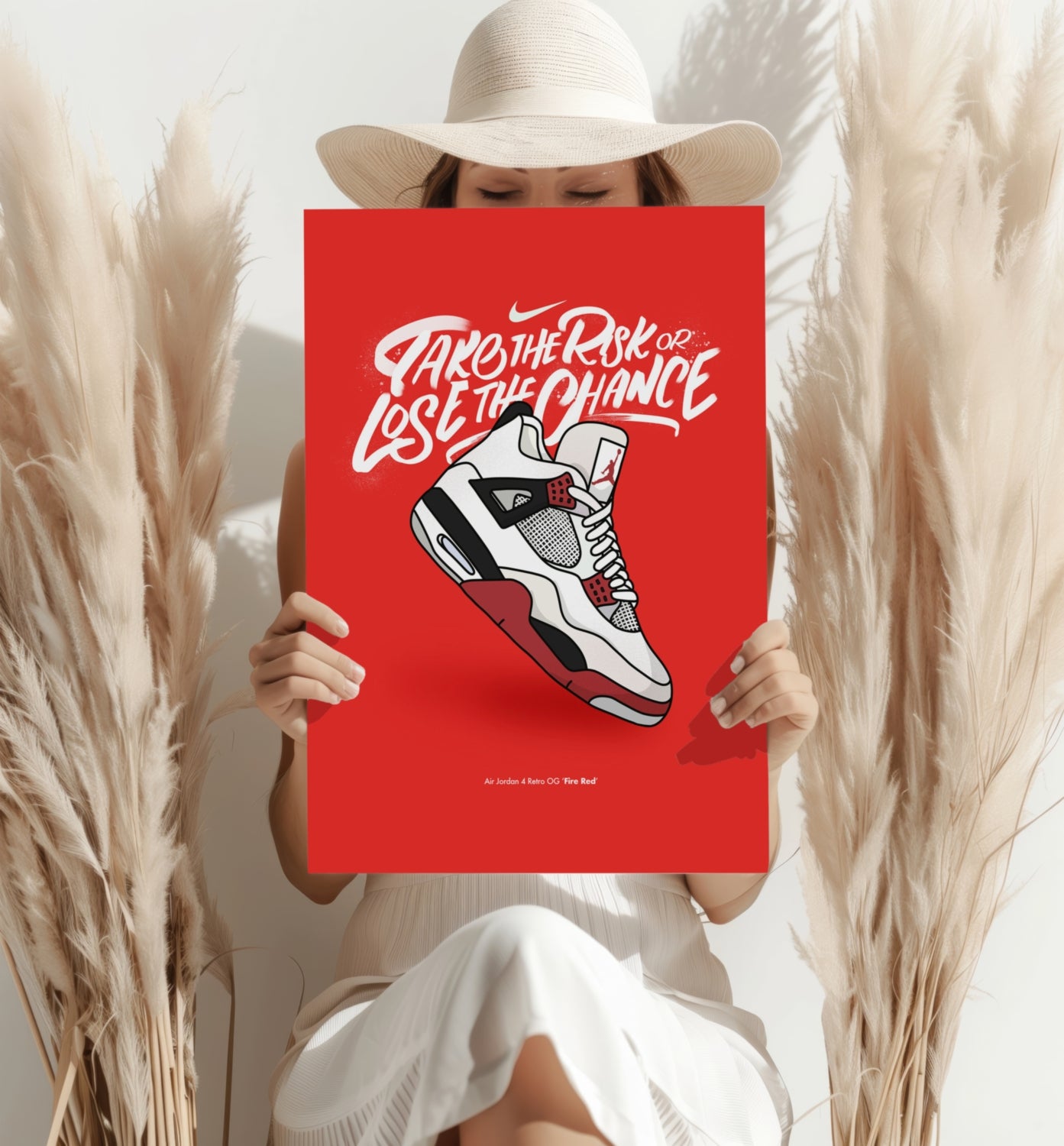 Take The Risk Aluminum Print.