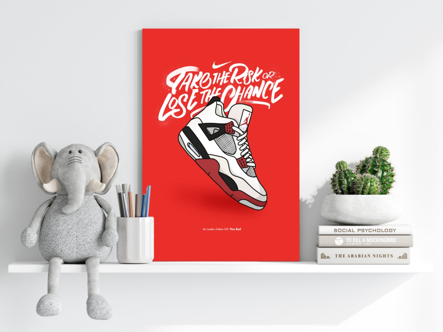 Take The Risk Aluminum Print.