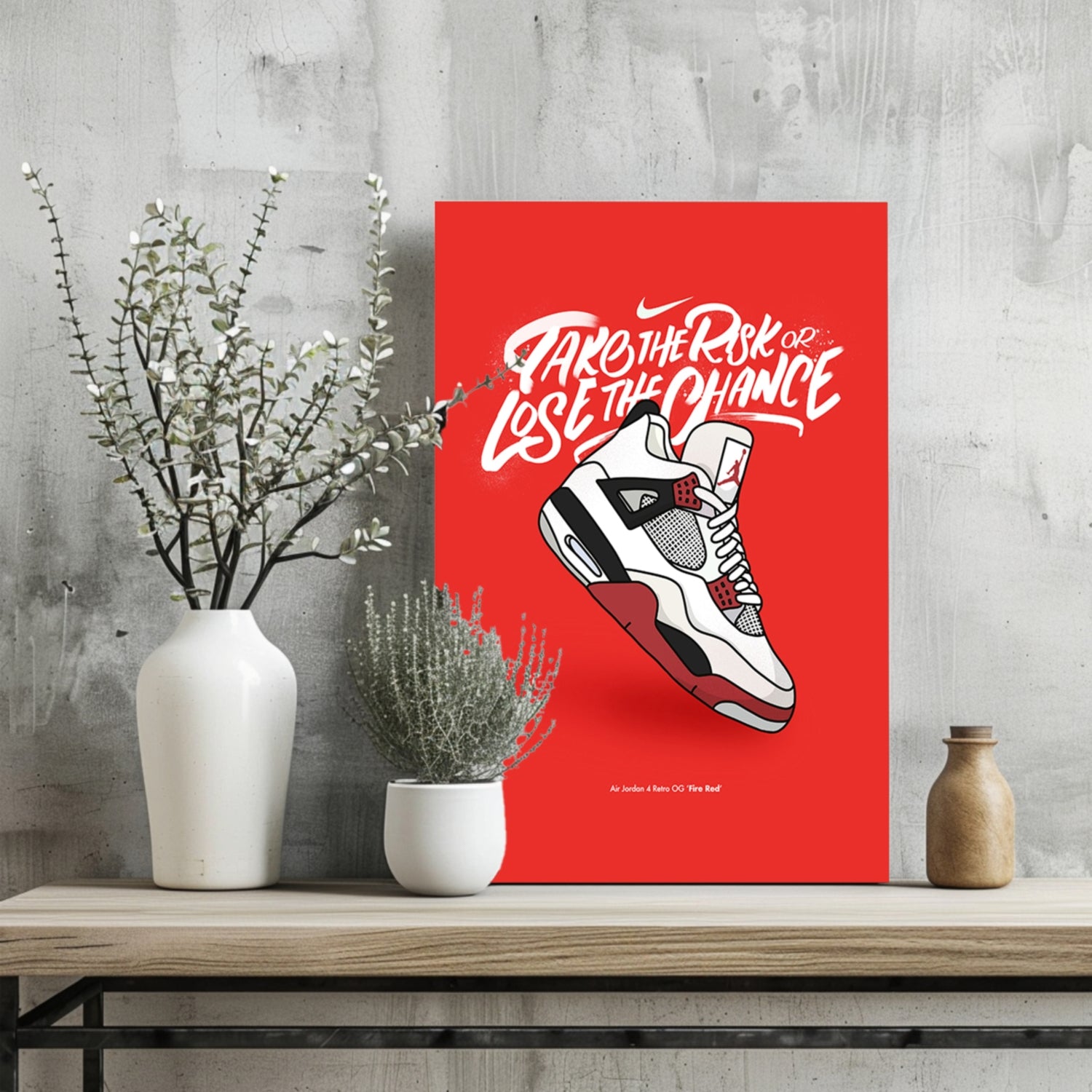 Take The Risk Aluminum Print.