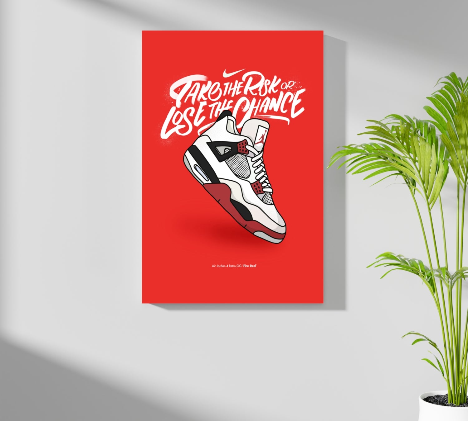 Take The Risk Aluminum Print.