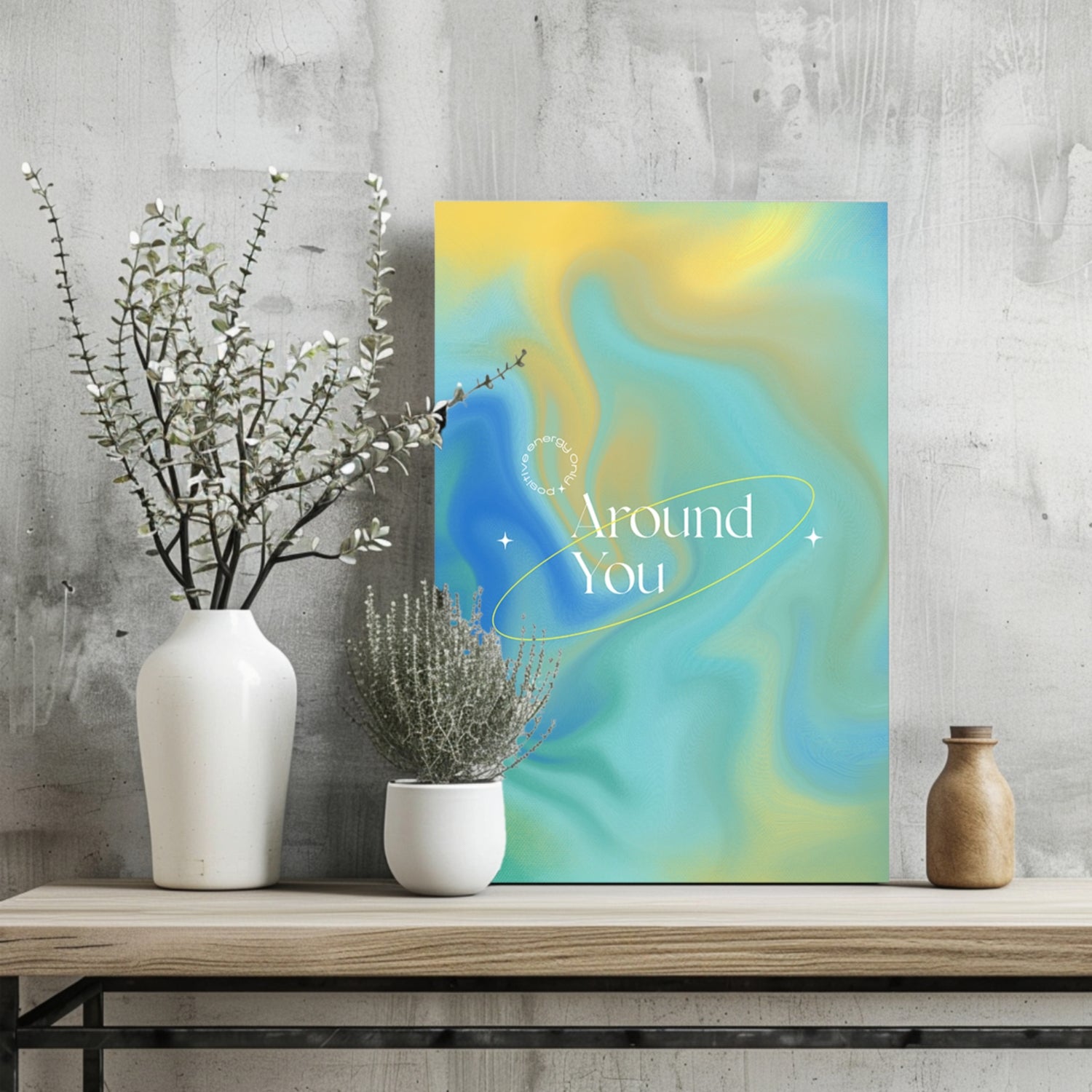 Around You Aluminum Print.