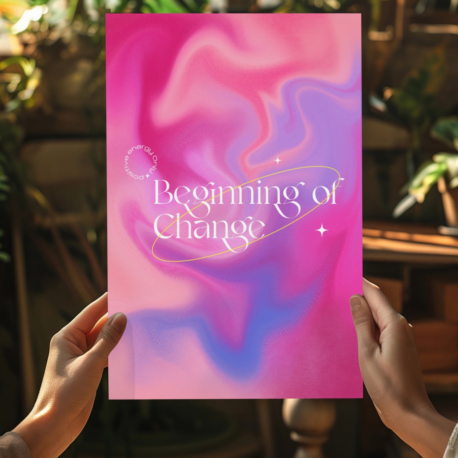 Change Aluminum Print.