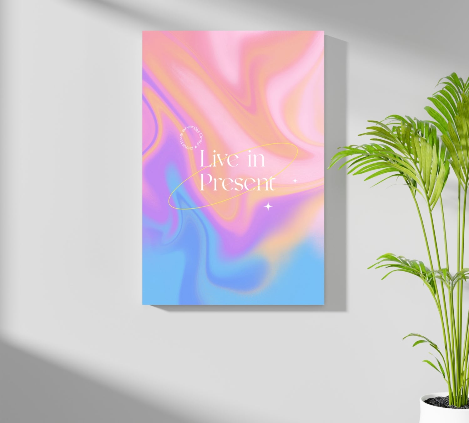 Live In Present Aluminum Print.