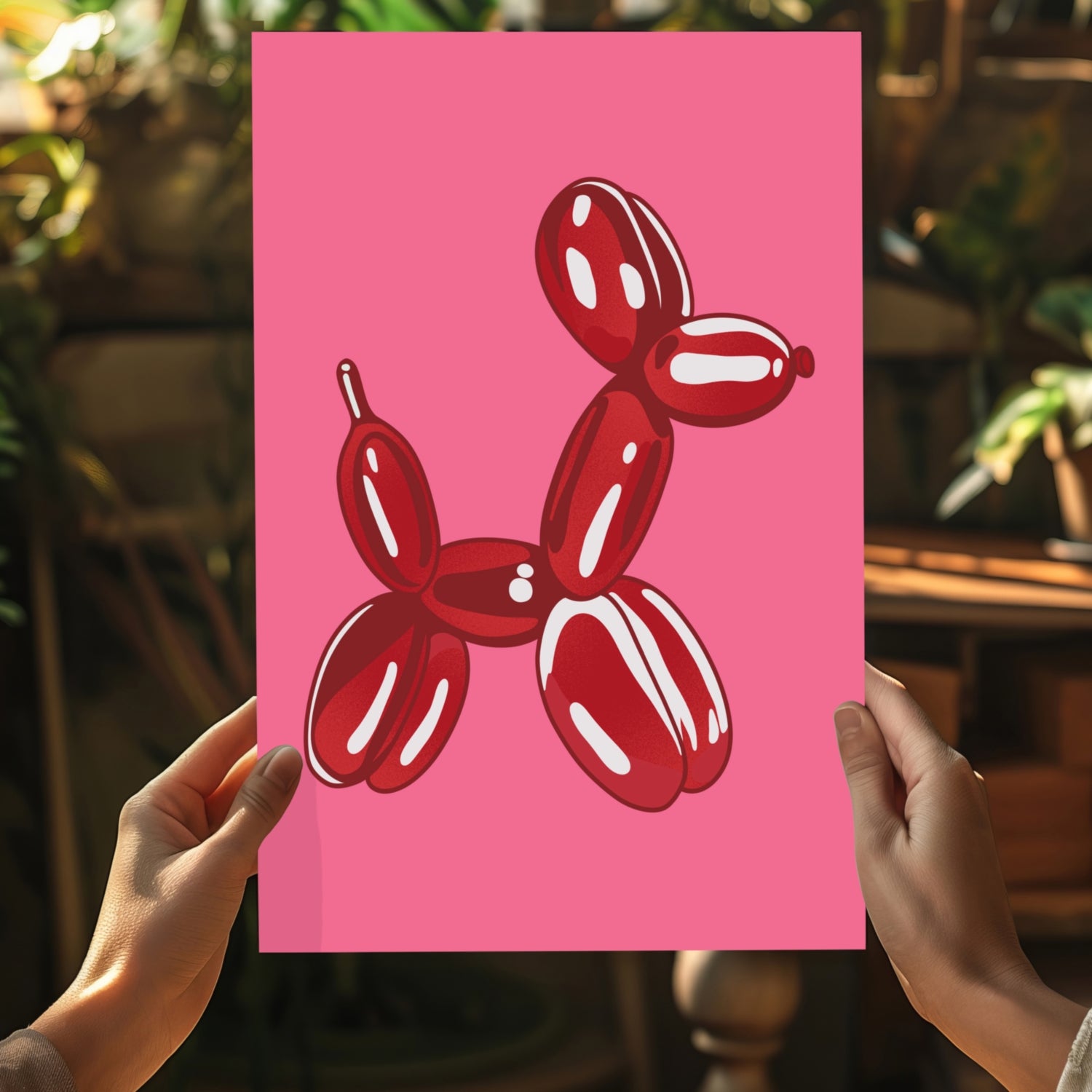 Balloon Dog Aluminum Print.