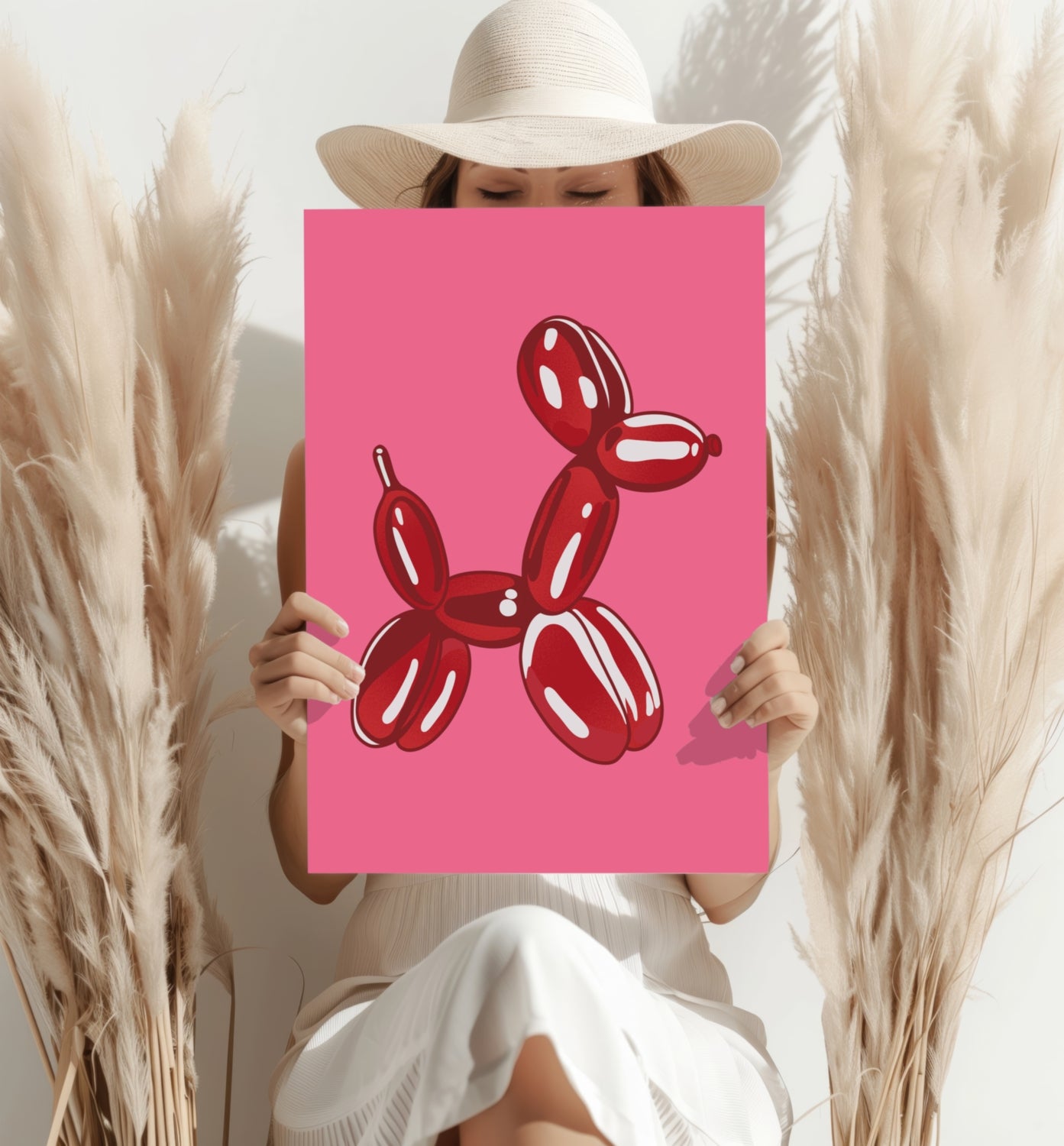 Balloon Dog Aluminum Print.