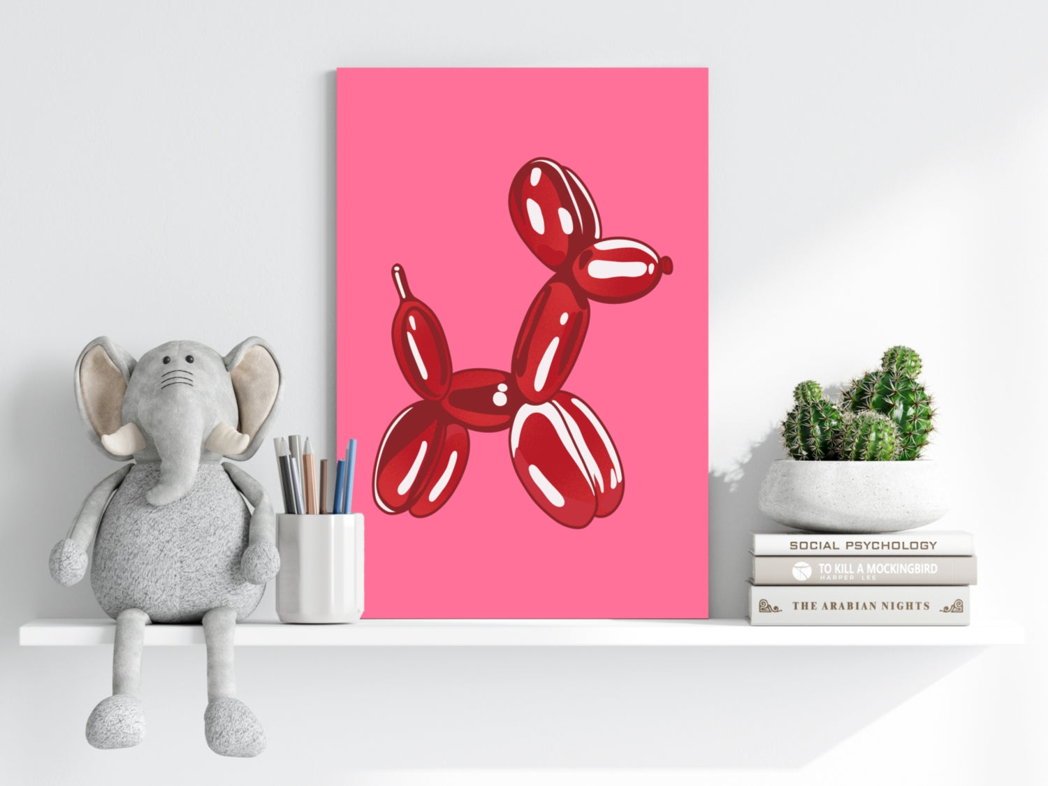 Balloon Dog Aluminum Print.