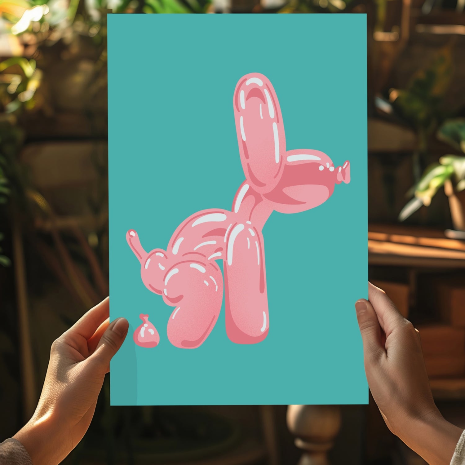 Balloon Dog Aluminum Print.