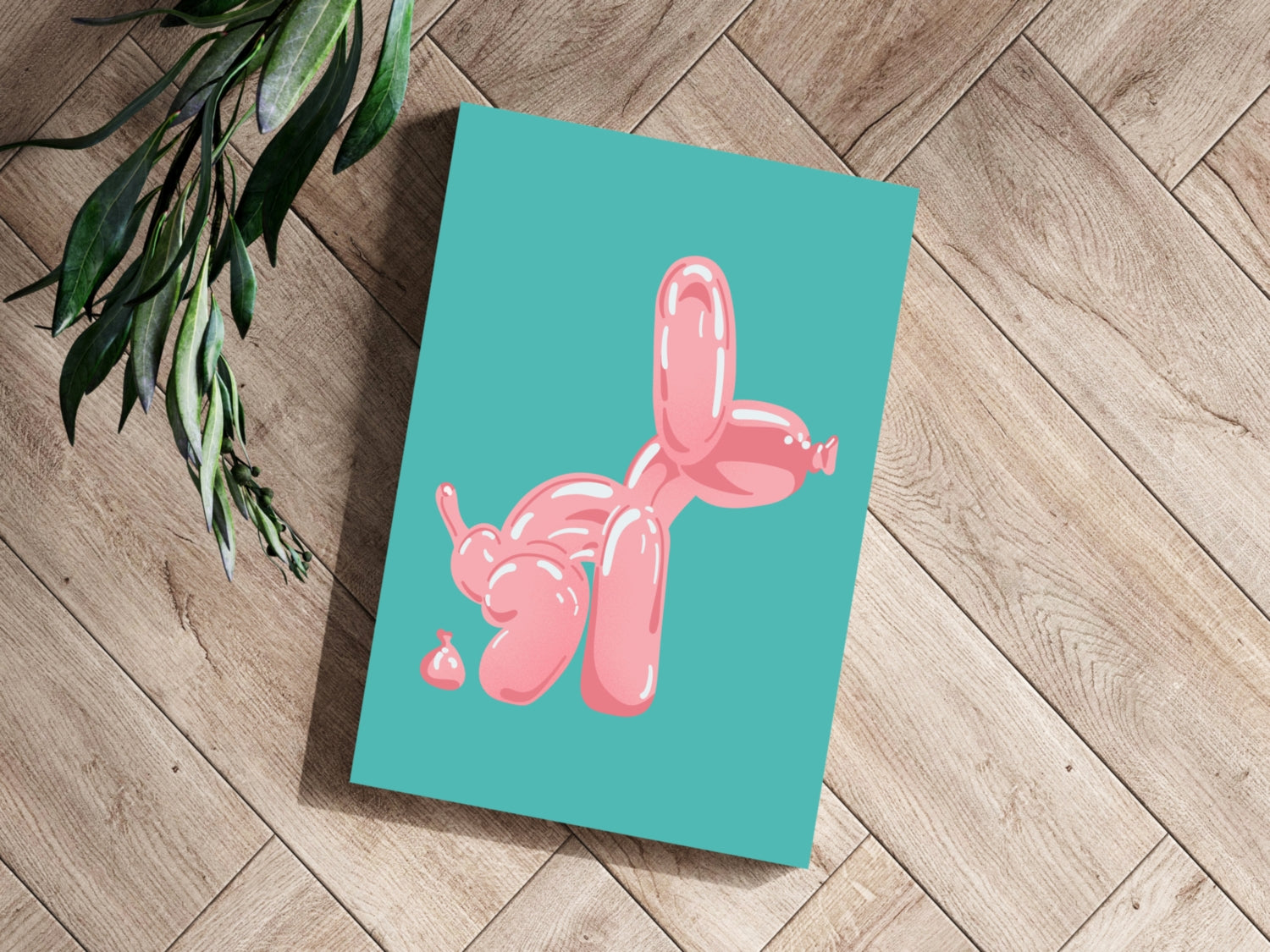 Balloon Dog Aluminum Print.