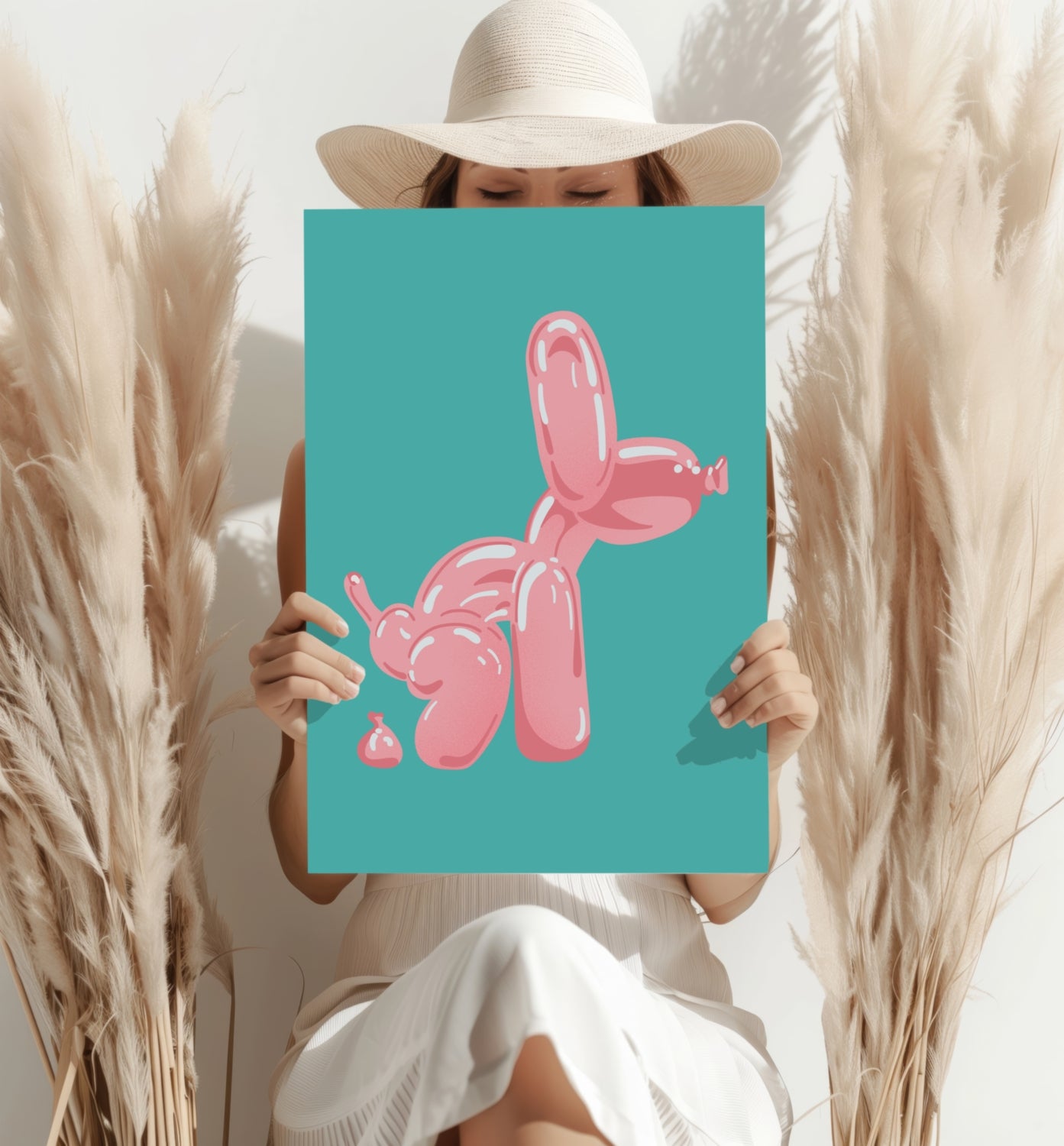 Balloon Dog Aluminum Print.