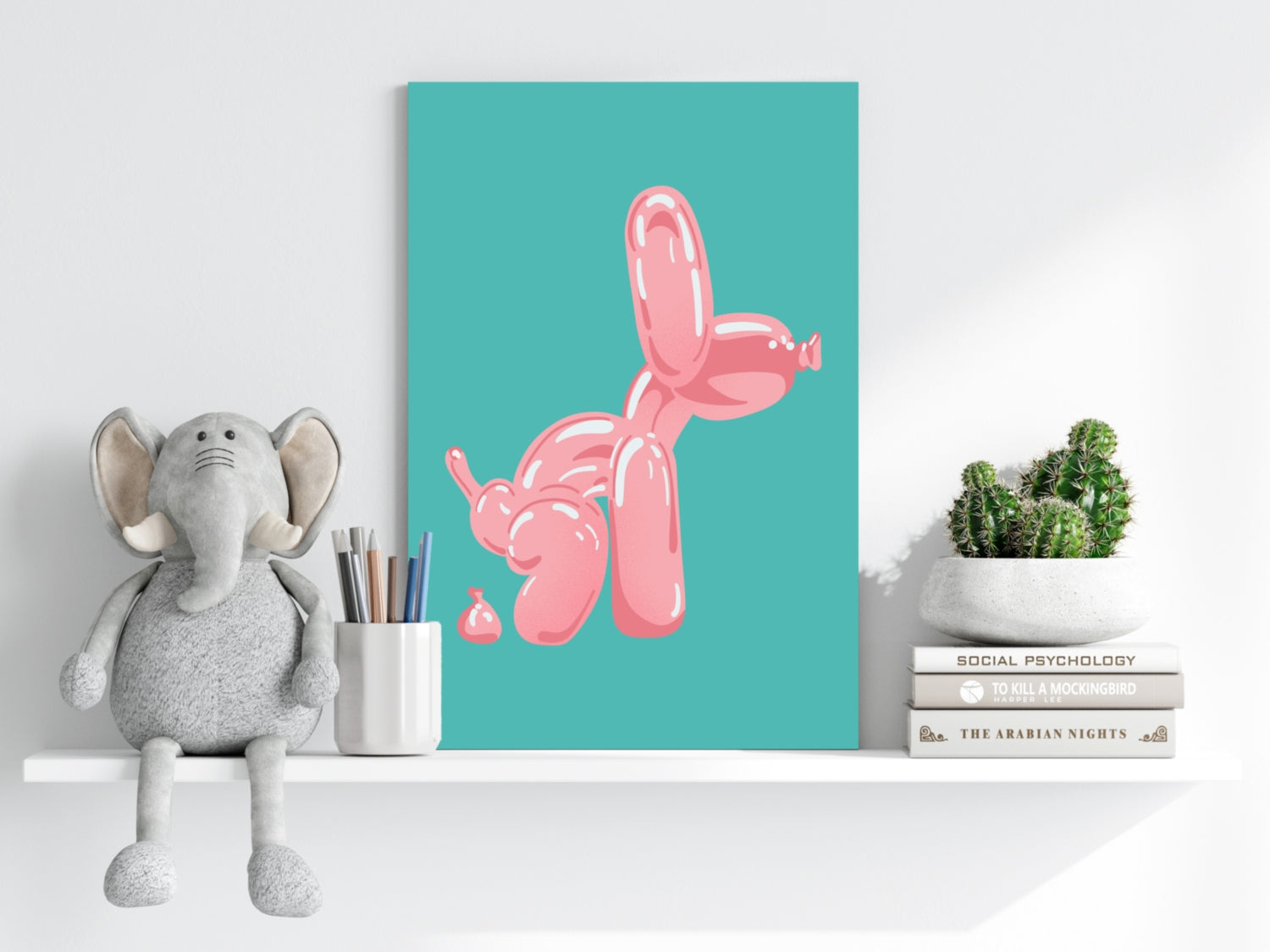 Balloon Dog Aluminum Print.