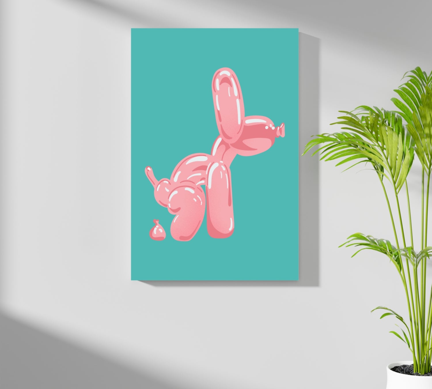 Balloon Dog Aluminum Print.