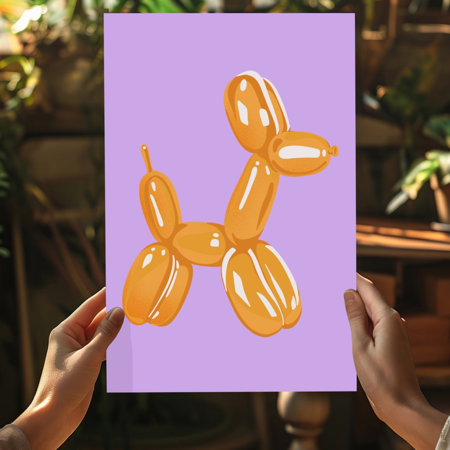 Balloon Dog Aluminum Print.