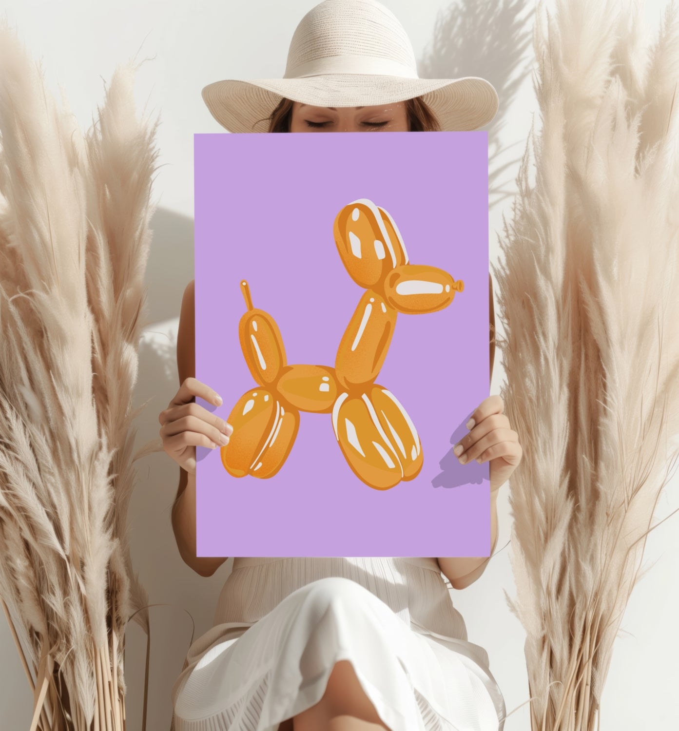 Balloon Dog Aluminum Print.