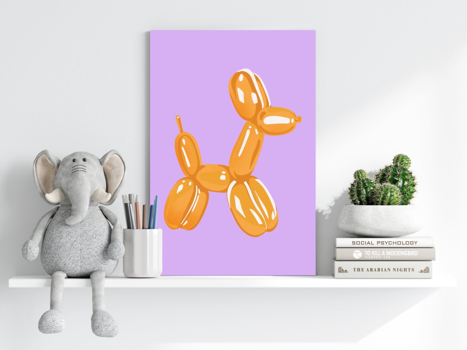 Balloon Dog Aluminum Print.