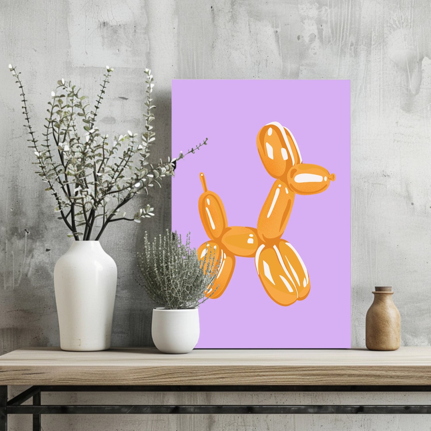 Balloon Dog Aluminum Print.