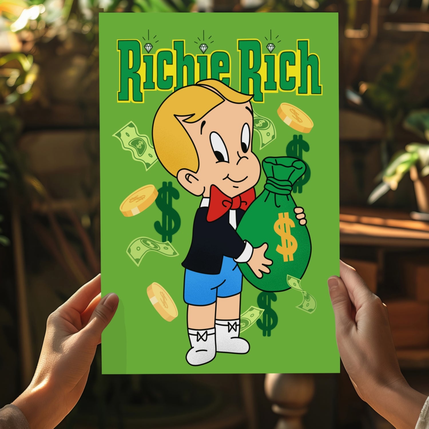 Richie Rich Aluminum Print.