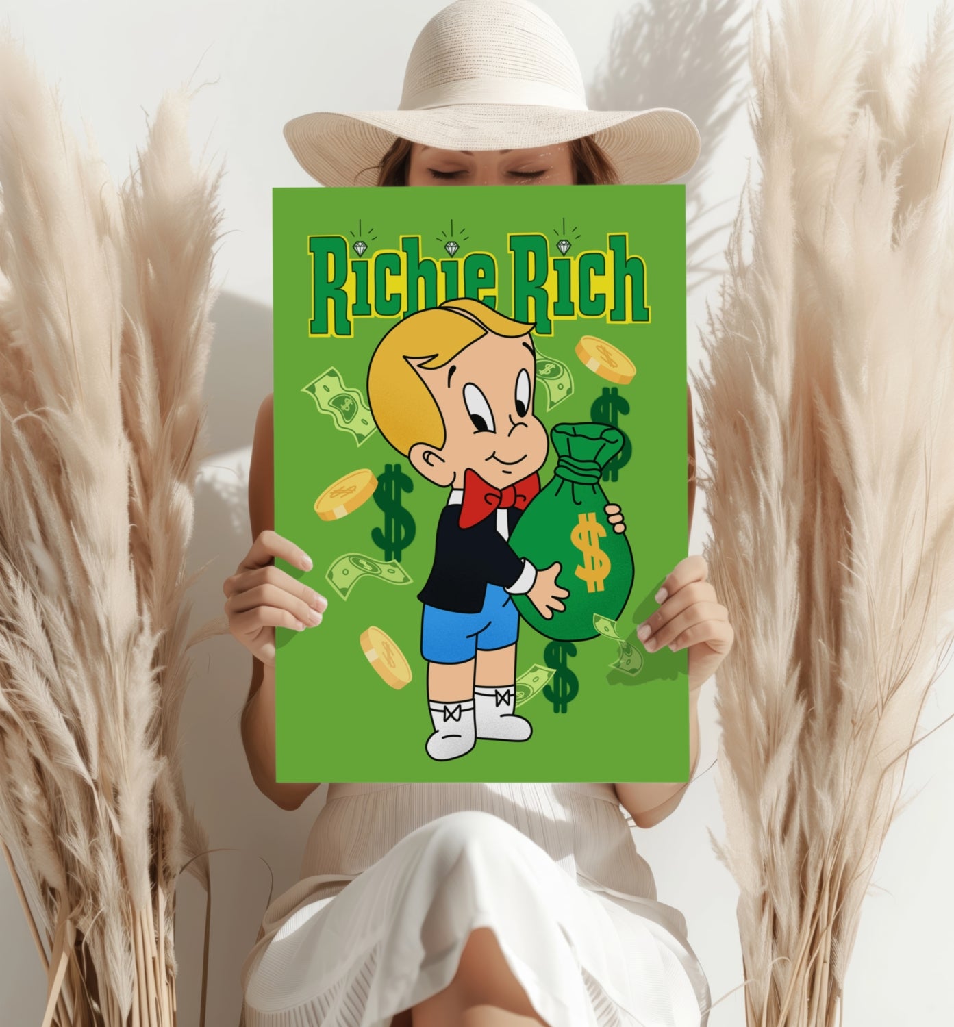 Richie Rich Aluminum Print.