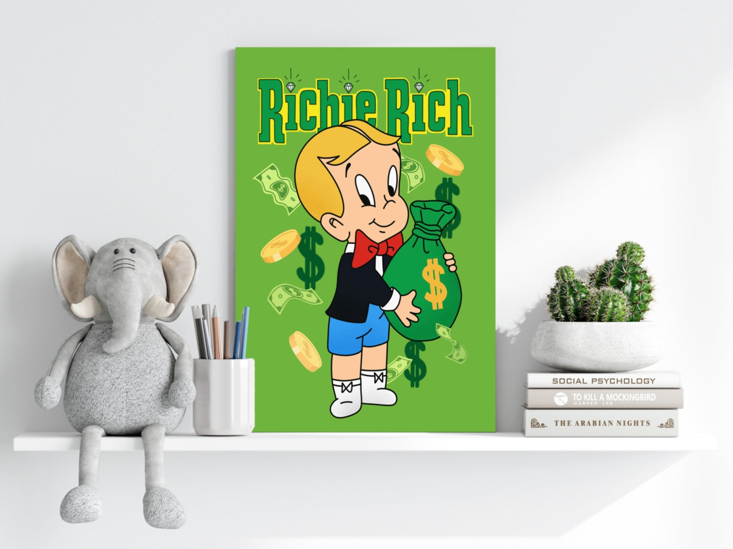 Richie Rich Aluminum Print.