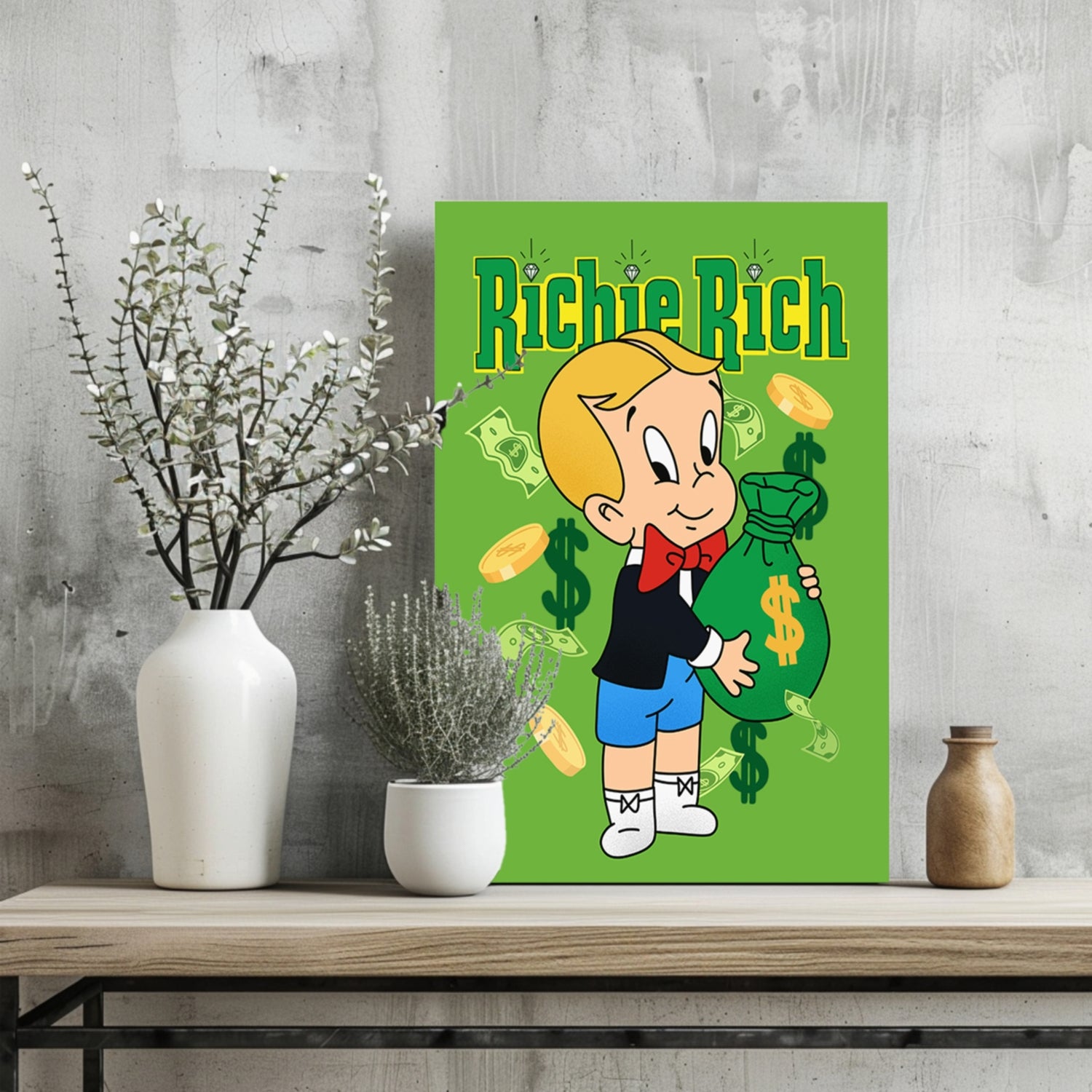 Richie Rich Aluminum Print.